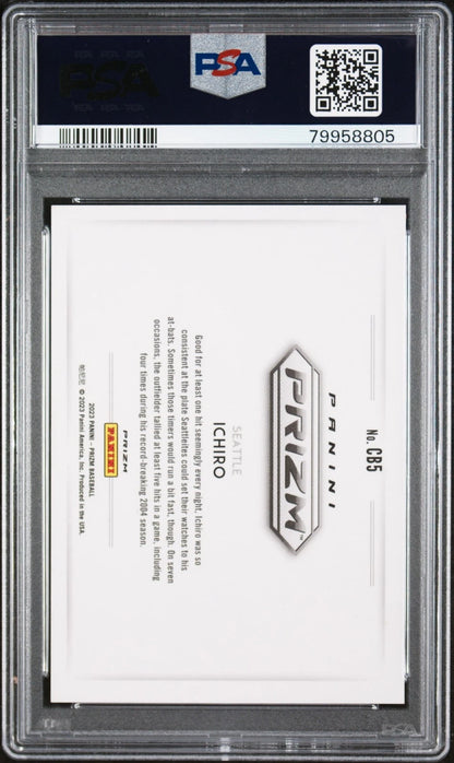 2023 PANINI PRIZM COLOR BLAST #CB5 ICHIRO CASE HIT PSA 9